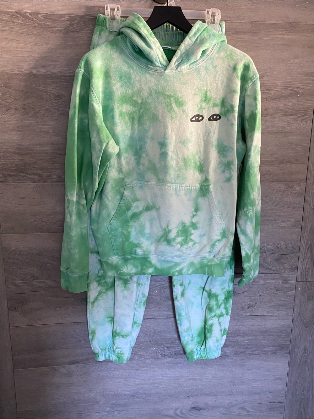 Clare V. Green Tie Dye Sweat Set